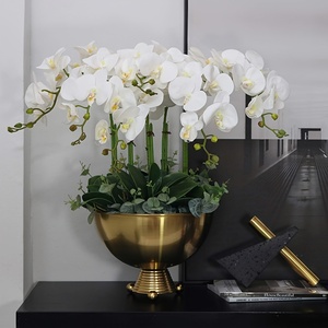 6 peças de Orquídeas Artificiais com 9 Cabeças, Apresentando um Caule de <span class=keywords><strong>Dendrobium</strong></span> Realista. com uma altura de 31 polegadas - Product Image 4
