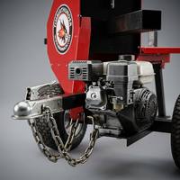 Fendeuse de bûches cinétique portable 40T, fendeuse de bois à essence 6,5 CV, fendage rapide en 3 secondes avec coupleur à rotule de 2 pouces et roues robustes