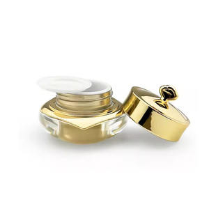 Emballage de crème de luxe Pots acryliques dorés 30g-50g Emballage de crème de luxe Pot de 30g 50g <span class=keywords><strong>Bouteille</strong></span> d'emballage pour les soins de la peau Bouteilles en plastique - Product Image 4