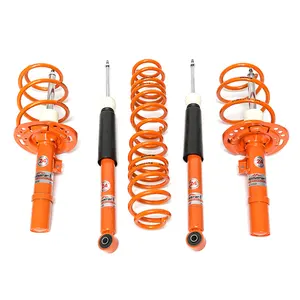 EDDYSTAR Ensemble d'amortisseurs réglables à 24 niveaux Kit de suspension confortable pour Honda Civic FC1