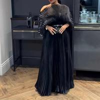 Robes d'été pour femmes taille unique plissée de couleur unie à manches empilées au design unique