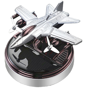 พัดลมน้ำหอมปรับอากาศในรถยนต์ ดีไซน์ทันสมัย รูปทรงเครื่องบิน ใช้พลังงานแสงอาทิตย์ ระบบระเหยธรรมชาติ กำลังขายดี - Product Image 1