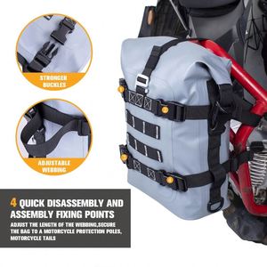 Sac de rangement pour moto, sacoche de coffre, sacoche de siège arrière, sacoche de casque, sacoche de voyage en cuir imperméable, sacoche de scooter, sacoche de selle - Product Image 2