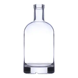 Factory supplier spirits glass bottles customized design vodka glass liquor bottles