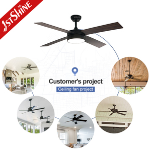 1stshine 52 "fan hâm mộ thiết kế ánh sáng MDF Blade fandelier <span class=keywords><strong>DC</strong></span> động cơ hiện đại LED quạt trần ánh sáng - Product Image 5