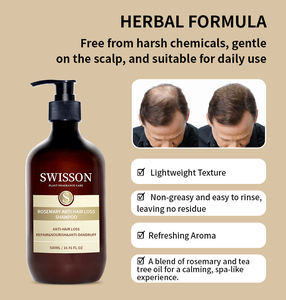 Usine En Gros Biotine Bio Huile De Romarin Shampooing À Base De Plantes <span class=keywords><strong>Anti</strong></span>-Pelliculaire Soin Nourrissant pour Hommes Cuir Chevelu Cheveux <span class=keywords><strong>Anti</strong></span> Chute De Cheveux - Product Image 2