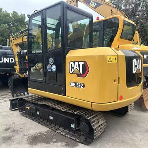Mini-excavatrice Caterpillar 5,5 tonnes CAT 305.5E2 d'occasion à faible nombre d'heures de fonctionnement, prix usine, hydraulique, vente chaude, pelle sur chenilles originale - Product Image 5