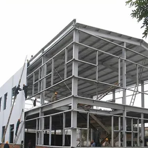 Sıcak satış prefabrik çelik yapı depo/atölye/askı/döken metal bina terminali inşaat şirketi