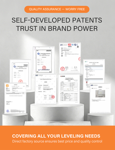 ميزان فقاعي زجاجي أسطواني أخضر عالي الحساسية مقاس 48*18*18 مع غلاف أسود - Product Image 6