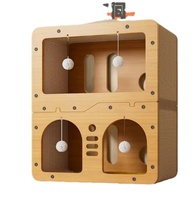 Nouveau T2061 Niche pour animaux de compagnie modulable avec rangement pratique, griffoir et maison pour chat