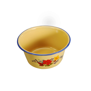 Promoção de Alta Qualidade Rodada Esmalte <span class=keywords><strong>Finger</strong></span> Bowl Pot de Cozinha Personalizada 26cm 30cm 32m 34cm Salad Bowl Set - Product Image 5