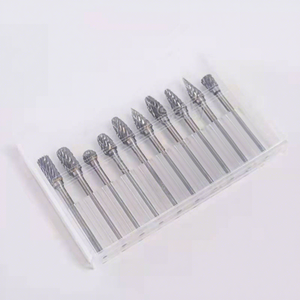 Juego de limas rotativas de carburo de tungsteno cilíndrico de grado industrial DL, 10 Uds., diferentes tipos de rebabas rotativas en blanco - Product Image 6