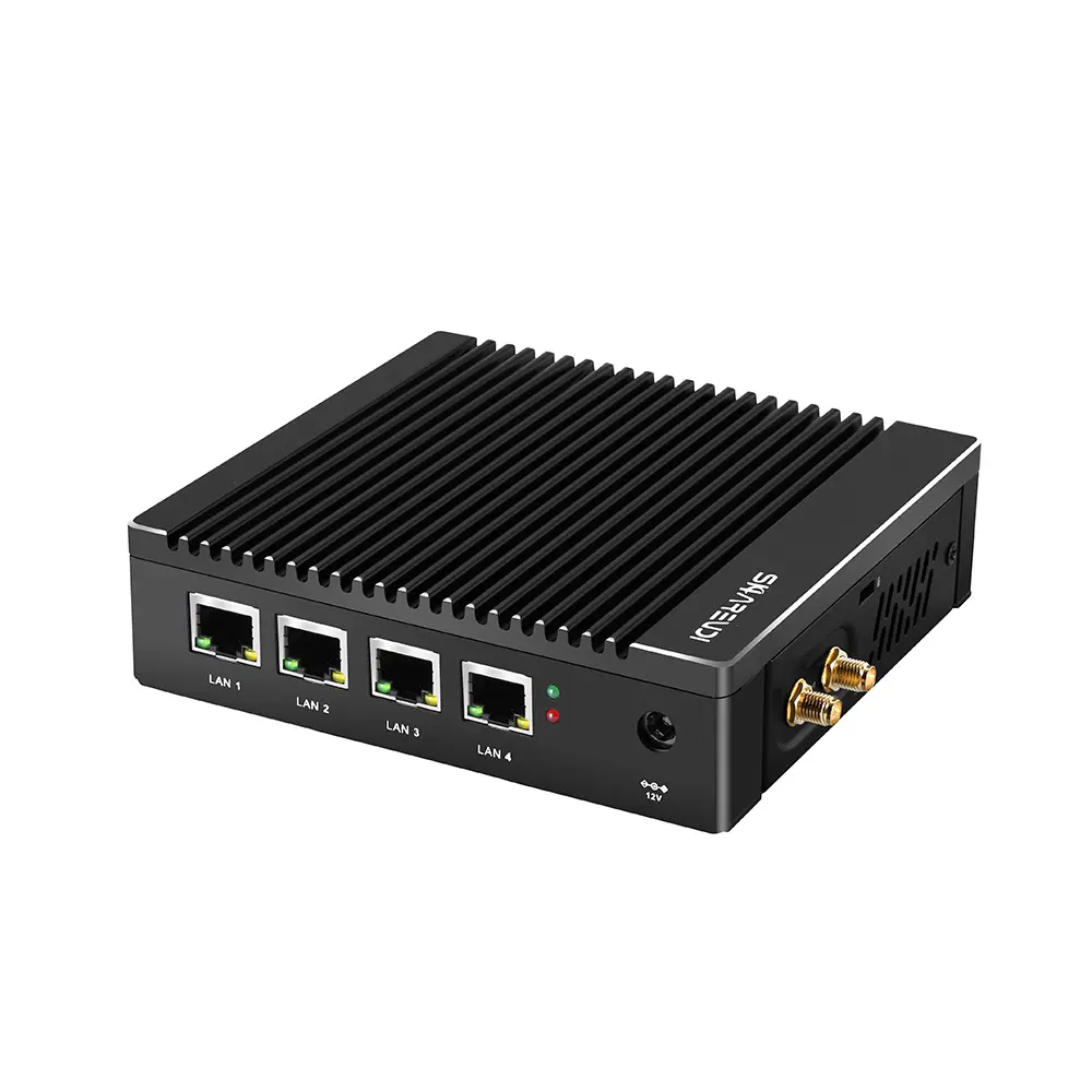 N2940 J1900 N3700 4 network port soft router IPC mini pc host server support koolshare / pfsense / linux / firewall