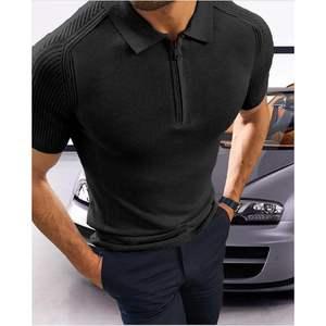 2025 polos en tricot à manches courtes pour hommes, pull de golf décontracté à coupe classique - Product Image 1