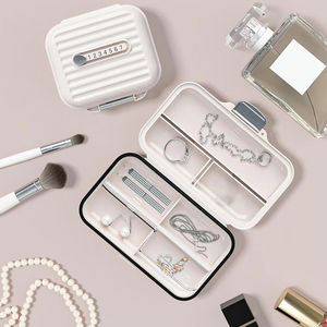 Boîte de rangement pour pilules, boîte de rangement pour médicaments, boîte à pilules compacte hebdomadaire avec système de verrouillage, adaptée aux voyages en plein air, multi-usages - Product Image 5