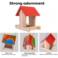 Plateau de fenêtre suspendu pour extérieur Fabrication de mangeoires d'oiseaux en bois Maison d'oiseau extérieure pour la personnalisation des colibris