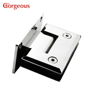 Charnière <span class=keywords><strong>de</strong></span> <span class=keywords><strong>douche</strong></span> murale carrée en acier inoxydable au design moderne, pour porte coulissante en verre, avec pinces <span class=keywords><strong>de</strong></span> verre à 90 degrés, pour salle <span class=keywords><strong>de</strong></span> bain - Product Image 5