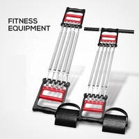 Barres de traction 3 en 1 pour extenseur de poitrine à ressort avec extenseur de pédale à pied Équipement d'exercice de fitness à domicile