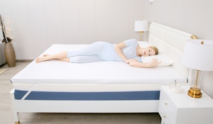 रानी जेल मेमोरी फोम गद्दा टोपर लोचदार बैंड और हटाने योग्य कवर पोर्टेबल और होम होटल अस्पताल के उपयोग के लिए फोल्डेबल - Product Image 3