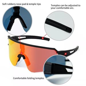 Lunettes de soleil de sport RTS Protection UV400 Lunettes de cyclisme et de course à pied Lentilles polarisées miroir TAC Lunettes de sécurité pour la conduite en plein air Personnalisées - Product Image 3