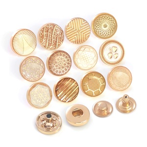 Custom 12mm Metal 4 Part Press Snap <b>Button</b> Garment Men's Suite Snap <b>Button</b> - Product Image 5