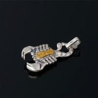 Pendentif BOCAI S925 en argent pour hommes et femmes, style Lotus Maître Fureur, Flamme Rétro Scorpion, Design Vintage Rétro, Bijoux Fins