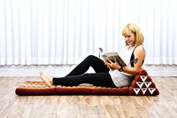 Coussin personnalisé avec coussin triangulaire, oreiller TV confortable, matelas pliable de thaïlande, oreiller thaïlandais