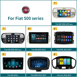 Autoradio Android 13 con Schermo da 7/9 Pollici per Fiat 500 8+128GB Lettore Multimediale GPS con Carplay e Android Auto - Product Image 2