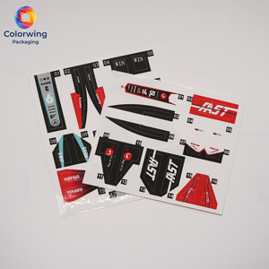 Adesivi durevoli stile racing per modelli di auto RC, kit grafico personalizzato ad alta velocità per dettagli veicoli - Product Image 2