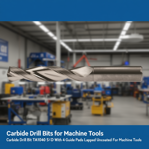 Foret en carbure TA1040 5xD avec 4 plaquettes de guidage superposées non revêtues pour machines-outils - Product Image 3