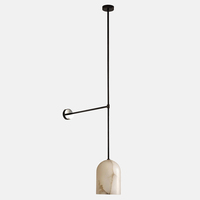Lámpara de Pared de Lujo Italiana, Totalmente en Cobre y Mármol, para Dormitorio, Diseño Artístico, Modelo para Pared de Fondo, Lámpara de Pared para Pasillo