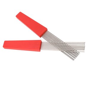 2 cepillos raspadores para guiro, diseño ergonómico, de plástico y acero inoxidable, estilo peine para percusión latina - Product Image 2