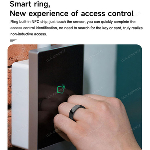 แหวนสมาร์ทควบคุมการเข้าถึงด้วย NFC มัลติฟังก์ชั่น 5 ATM กันน้ำ เซรามิก วัดอัตราการเต้นของหัวใจ วัดออกซิเจนในเลือด สำหรับผู้ชาย ผู้หญิง แหวนอัจฉริยะ - Product Image 5