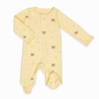 Barboteuse magnétique pour bébé Vêtements magnétiques en coton biologique Pyjamas d'été pour enfants Dormeur pour nouveau-né Onesies avec pieds