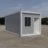 Maison conteneur pliable durable pour entrepôt de stockage et bureau temporaire sur chantier de construction