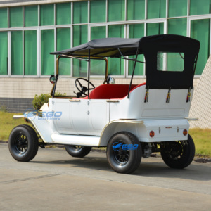 Coche Eléctrico Retro Blanco Único de Alta Calidad y Bajo Costo, con Envío Especial, Carro Clásico de Turismo para Parques y Villas - Product Image 5