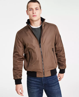 Personnalisation en usine Blousons aviateur coupe-vent classique de haute qualité avec fermeture éclair sur le devant coupe régulière Ripstop Streetwear MA1 pour hommes