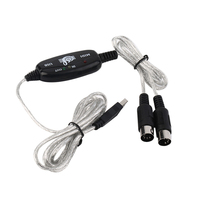 Cable Adaptador USB MIDI para Teclado Musical de PC, Adaptador de Interfaz USB a Teclado MIDI para PC