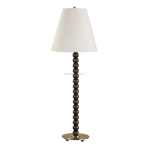 Lampe de table moderne contemporaine en céramique verte à plusieurs niveaux avec base en laiton |   Éclairage Calme et Élégant pour Hôtels, Cafés et Espaces de Travail Ouverts - Product Image 6