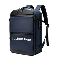 Sac à dos pour ordinateur portable de voyage avec logo personnalisé, grande capacité, antivol, pour les voyages en avion