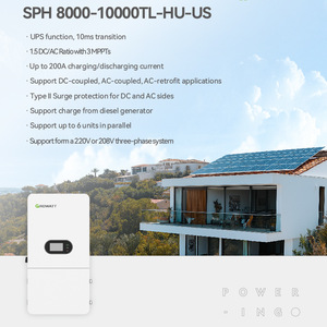 Guriwat SPH 10000TL-HU Inverseur de stockage d'énergie domestique connecté au réseau et hors réseau, <span class=keywords><strong>batterie</strong></span> au lithium IP65 WiFi4G - Product Image 2