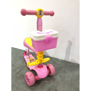 Scooter 3 en 1 para bebés con cesta y altura ajustable para niños de 1 a 3 años - Product Image 1