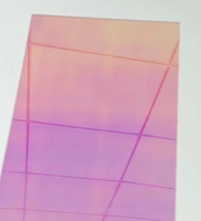 Service de découpe de feuilles acryliques irisées arc-en-ciel 1220x2440, finition holographique, épaisseur 1-40 mm pour la décoration