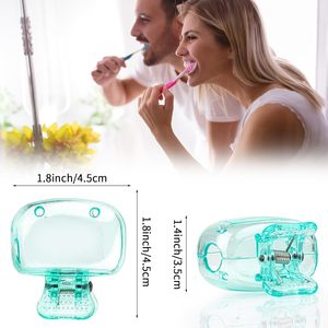 Étui de voyage portable en plastique pour brosse à dents, ovale, simple, anti-poussière, avec clip de protection pour la tête de brosse, pour la salle de bain domestique - Product Image 3