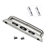 Konektor Adaptor untuk Tali Jam Tangan Apple 44mm 40mm 42mm 38mm IWatch 5 4 3 2 Alat Adaptor Logam Stainless Steel Aksesoris Jam Tangan
