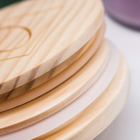 Vente en gros de pots à bougies en verre vides, pots à bougies uniques, pots à bougies personnalisés de style nordique, pots à bougies transparents de 12 oz avec couvercle en bois
