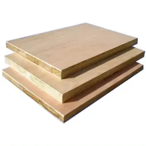 High Quality Laminated Melamine Covered Block Board Ecological Panel Wooden Panel Block Board 4 Mm 5 Mm 9 Mm