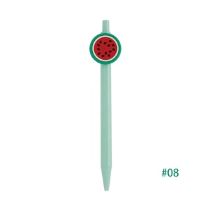 Bolígrafo de plástico de goma <span class=keywords><strong>aguacate</strong></span> de fresa lindo promocional logotipo personalizado bolígrafos divertidos para oficina y escuela - Product Image 3