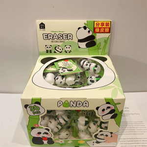 3D-Radiergummi-Set 3 Stück/Beutel Niedliche Tier-Panda-Schul-Radiergummis Kawaii Lustige Radiergummis Kinder-Schreibwaren-Set Bürobedarf und Schreibwaren - Product Image 4