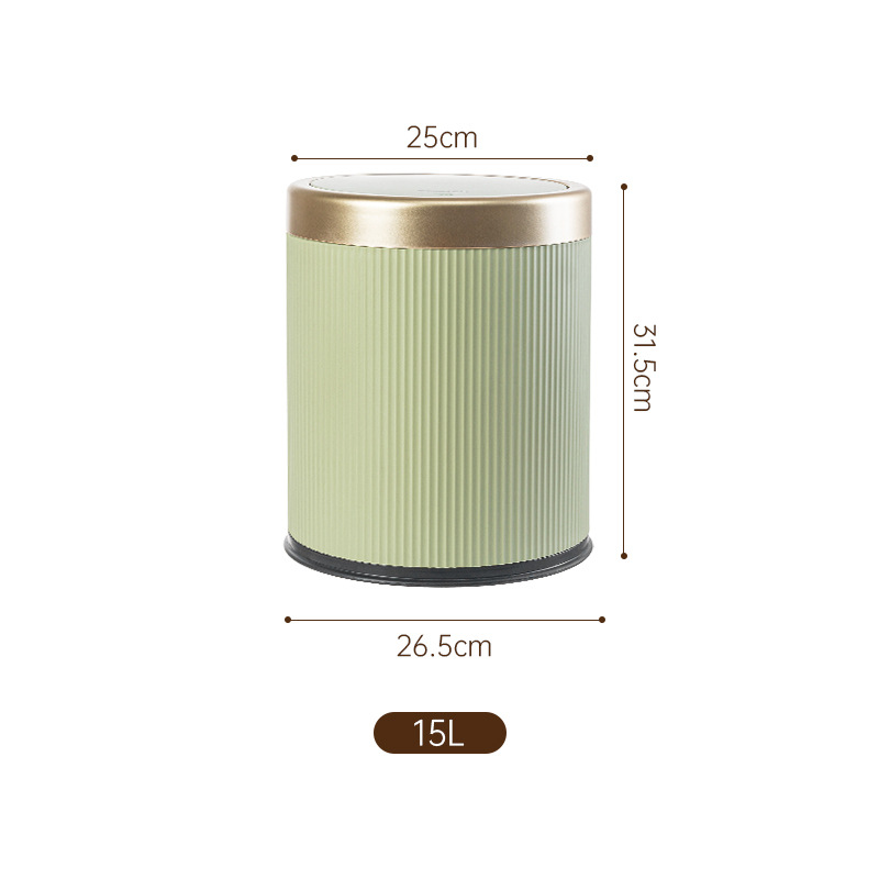 TG3972-สีเขียวอ่อน พร้อมฝาปิด 15 ลิตร